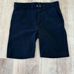 Greyson Youth Black Montauk Golf Shorts